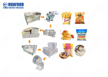 Linea di produzione congelata larga scala delle patate fritte alta capacità automatica 1000-2000kgh